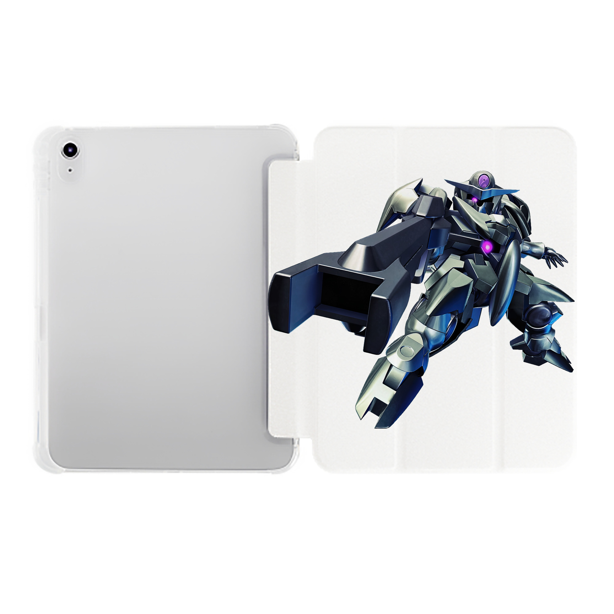 （画像用） 機動戦士ガンダム Mobile Suit Gundam IPad ケース ペン収納付き 三つ折りスタンド PUレザー×シリコン 対応機種9.5/10.5/10.9インチ